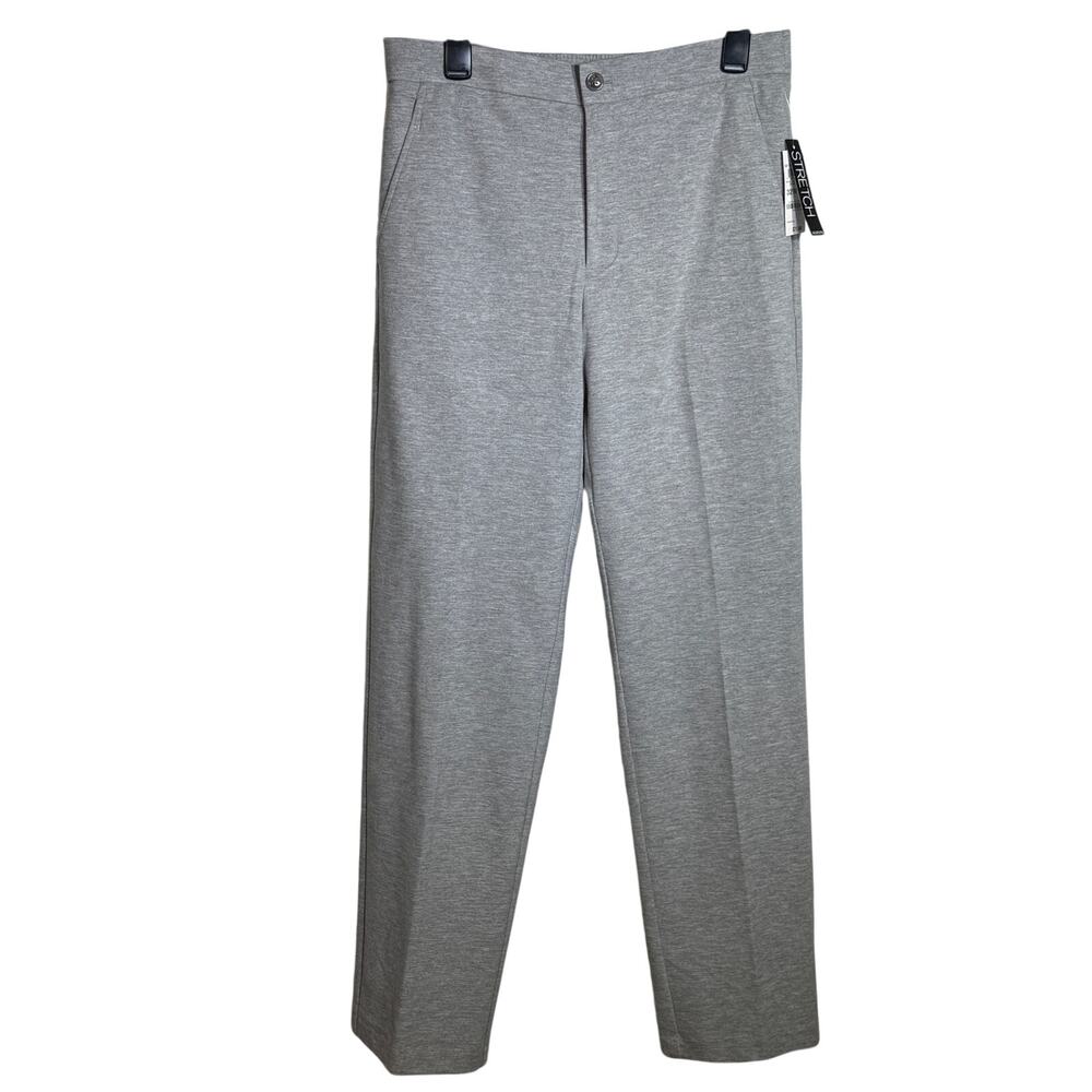 Alfani Men's Modern-Fit Stretch Heathered Knit Suit Pants Grey Heather 32X32 $75